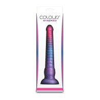 Dildo Colores Apilados Vibrante en Rosa y Azul