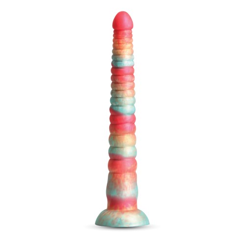 Dildo Colores Apilados de 12" Rojo/Dorado