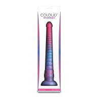 Dildo Apilado de 12 Pulgadas - Rosa/Azul