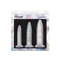 Kit de Entrenador Anal Crystal - Transparente - Juego de 3 Piezas