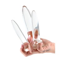 Kit de Entrenador Anal Crystal - Transparente - Juego de 3 Piezas