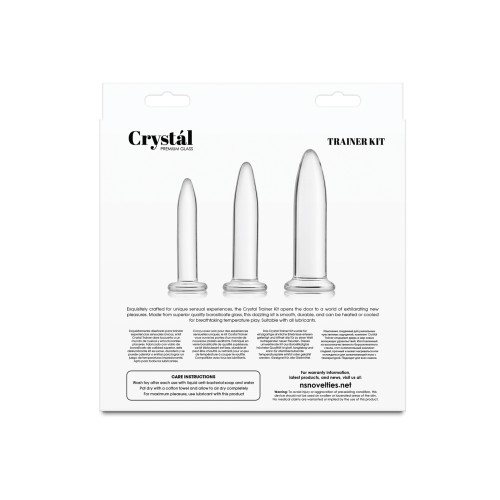 Kit de Entrenador Anal Crystal - Transparente - Juego de 3 Piezas