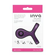 INYA Valiant Cock and Ball Vibrator in Berry