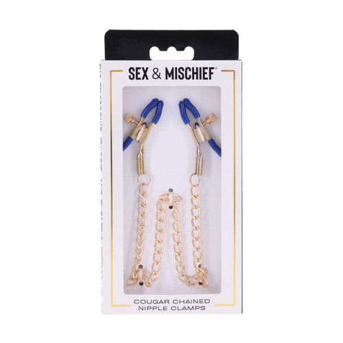 Chic Gold Chained Nipple Clamps