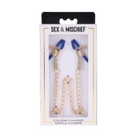 Chic Gold Chained Nipple Clamps