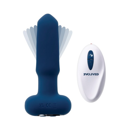 Evolved The Flapper Remote Controlled Clit Tickler - Blue