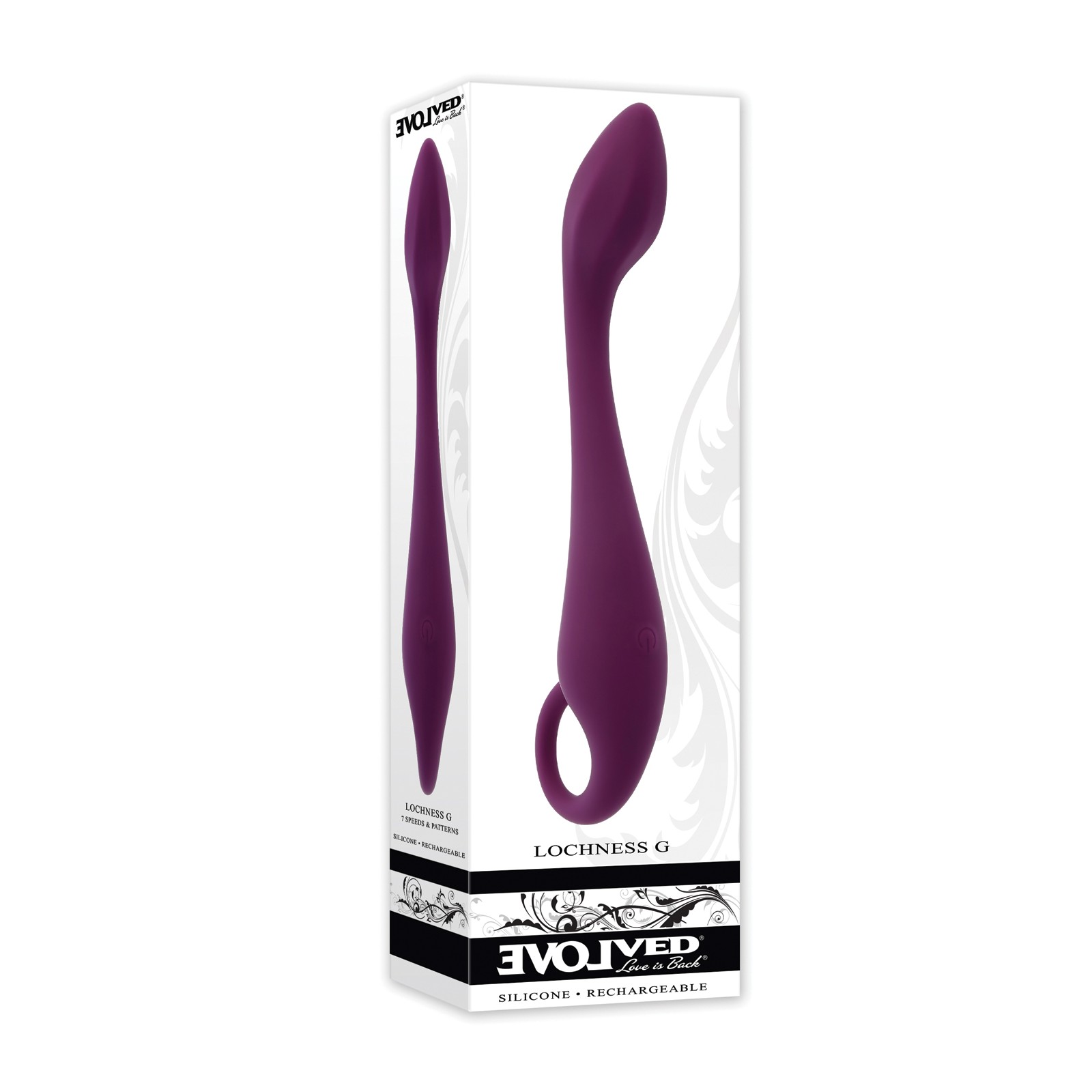 Evolved Lochness G G-Spot Vibrator in Burgundy