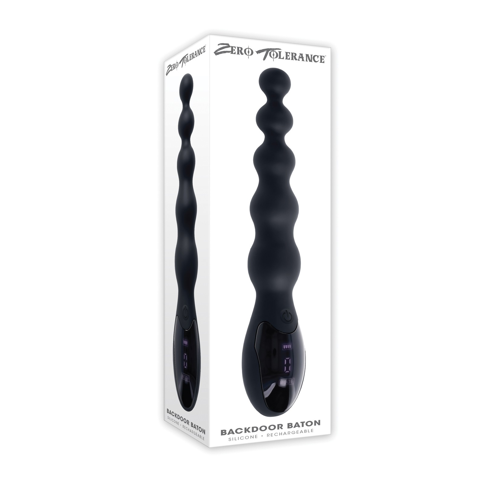 Vibrador Anal Beadado Backdoor Baton - Negro