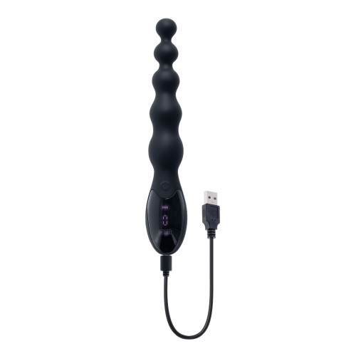 Vibrador Anal Beadado Backdoor Baton - Negro