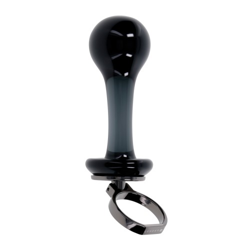 Gender X Blow Pop Glass Anal Plug Black