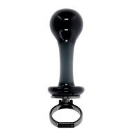 Gender X Blow Pop Glass Anal Plug Black