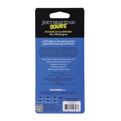 GoodHead Juicy Head Dry Mouth Spray Sour Blue Raspberry