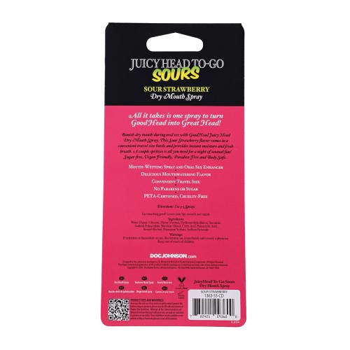 GoodHead Sour Strawberry Dry Mouth Spray - To-Go