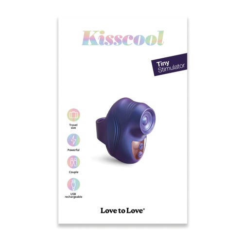 Vibrador de Dedo Tapping Kisscool - Índigo Medianoche