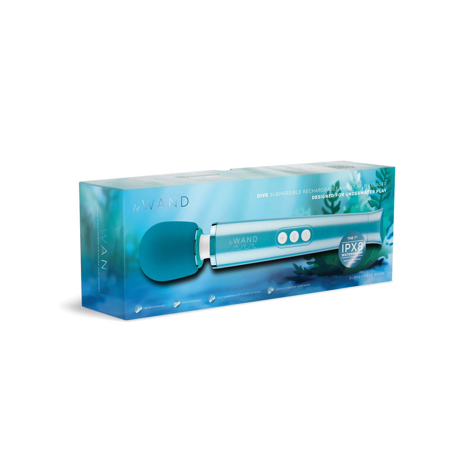 Le Wand Dive Submersible Vibrating Massager Blue