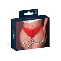 Sugar High Red Split Crotch Panty