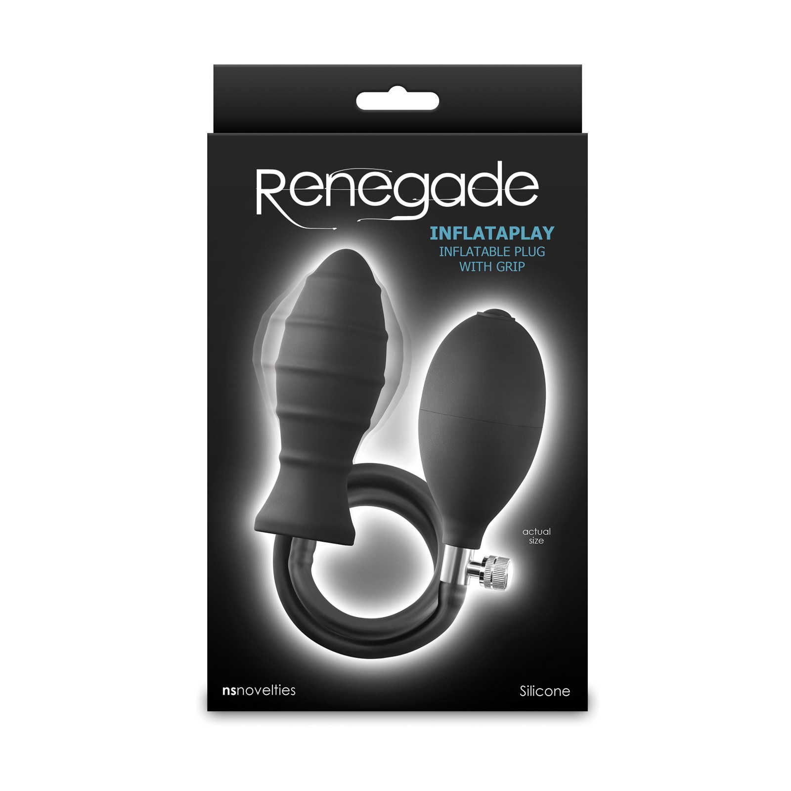 Renegade Inflataplay Inflatable Anal Plug - Black