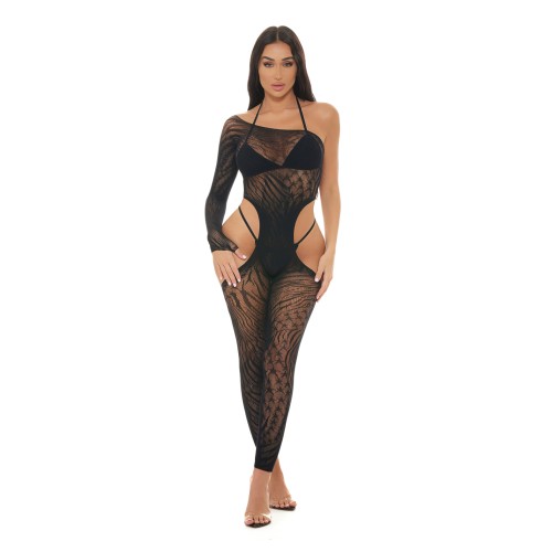 Bodystocking Estrella Signo Rosa - Negro