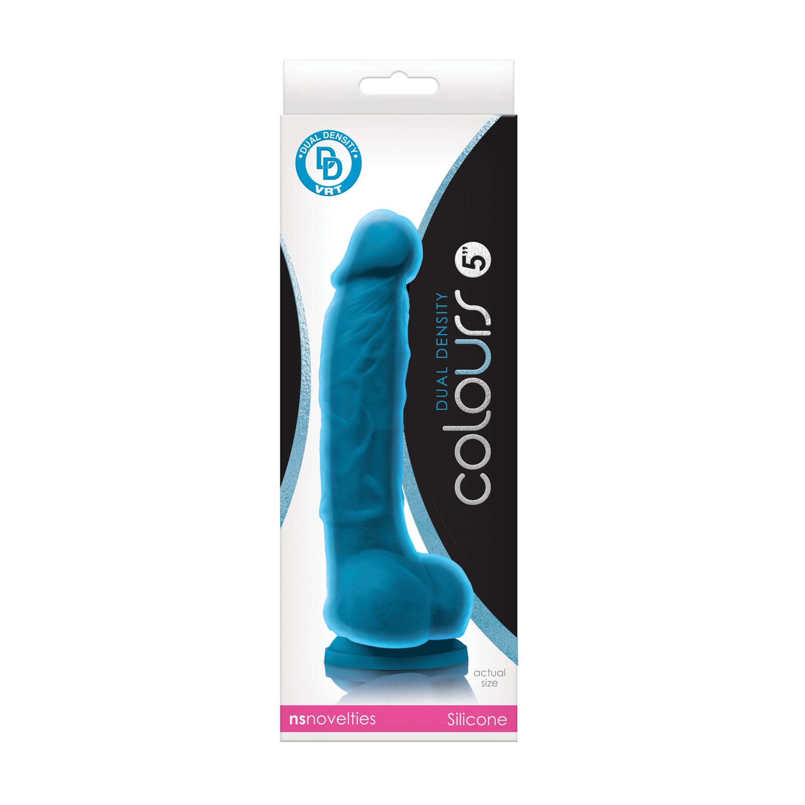 Colours Dual Density 5-Inch Dildo - Blue Fantasy