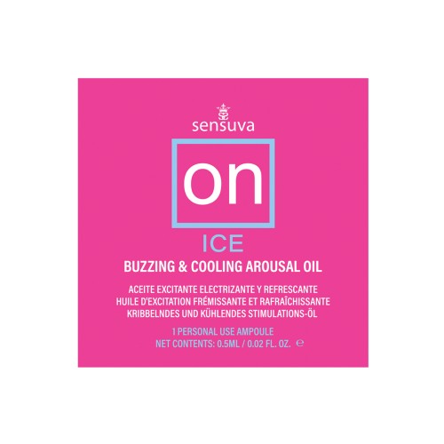 Aceite Arousal ON Ice Ampolla de Un Solo Uso para Mujeres