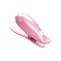 Pretty Love Wireless Vibrating Nipple Clamps in Pink