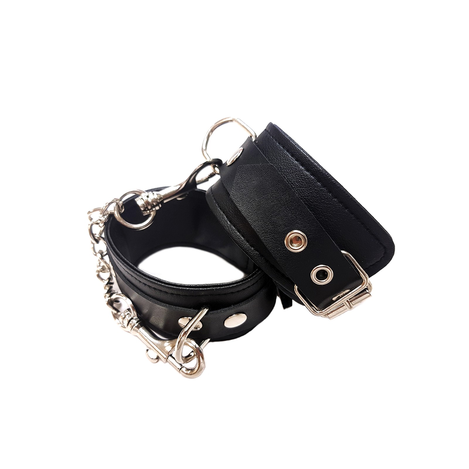 Rouge Fetish Play Vegan Leather Wrist Cuffs