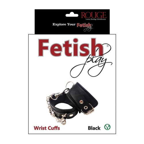 Rouge Fetish Play Vegan Leather Wrist Cuffs