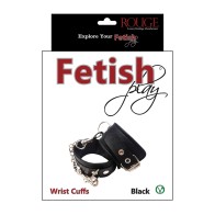 Rouge Fetish Play Vegan Leather Wrist Cuffs