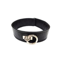 Collar de Cuero Vegano Rouge - Diversión BDSM