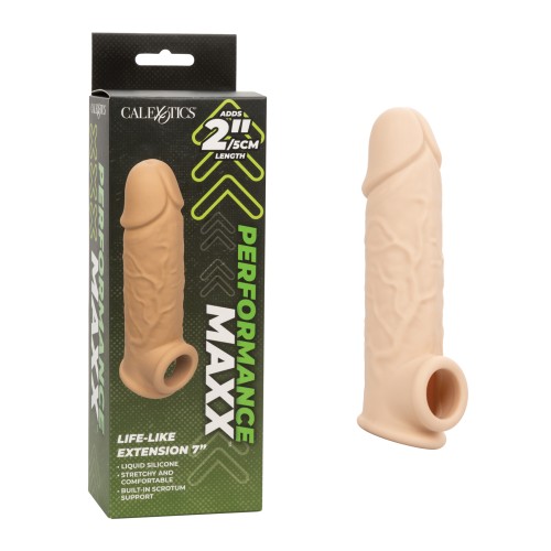 Extensión de Pene Life-Like 7" Performance Maxx - Marfil