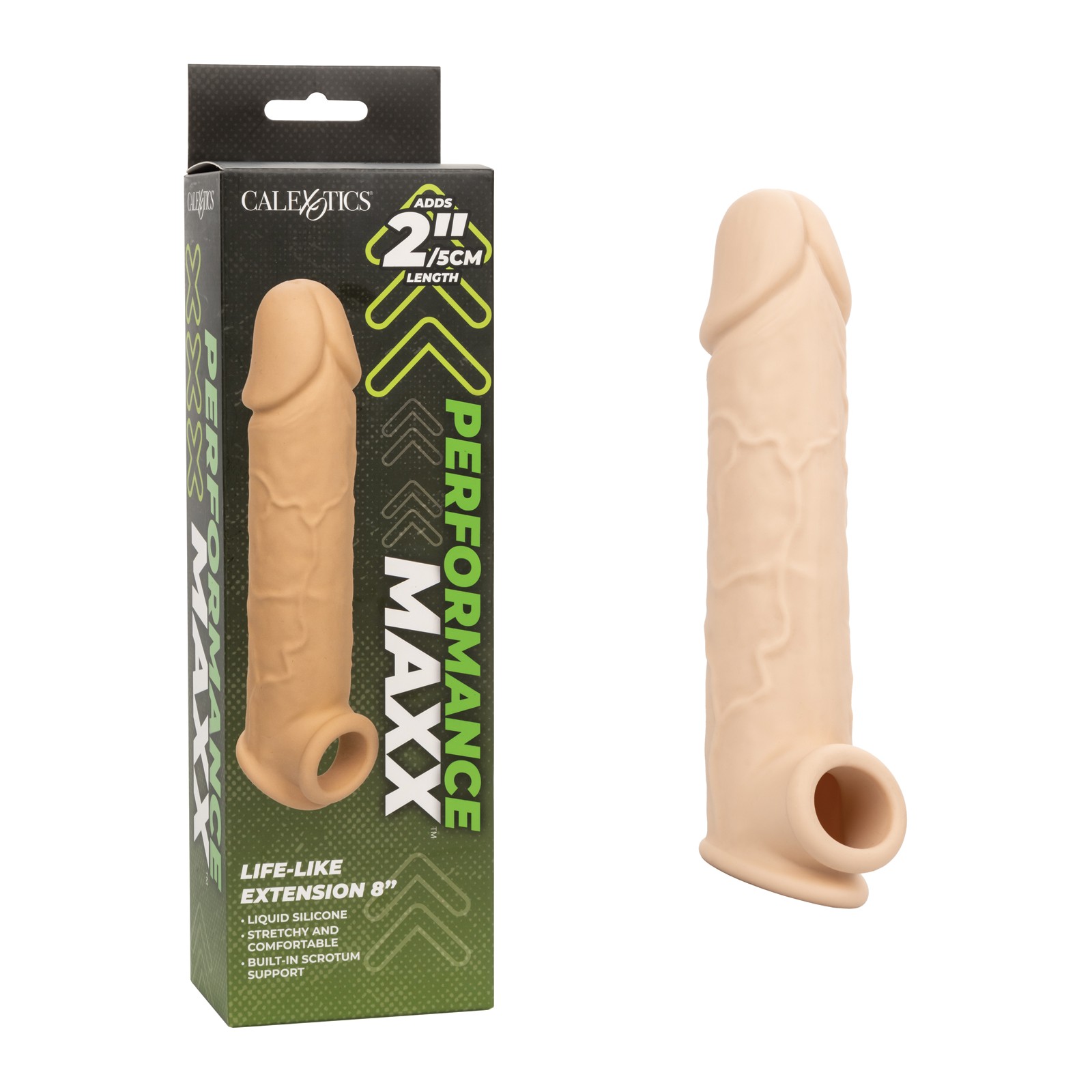 Performance Maxx Extensión de Pene Realista de 8" Marfil - Placer Supremo