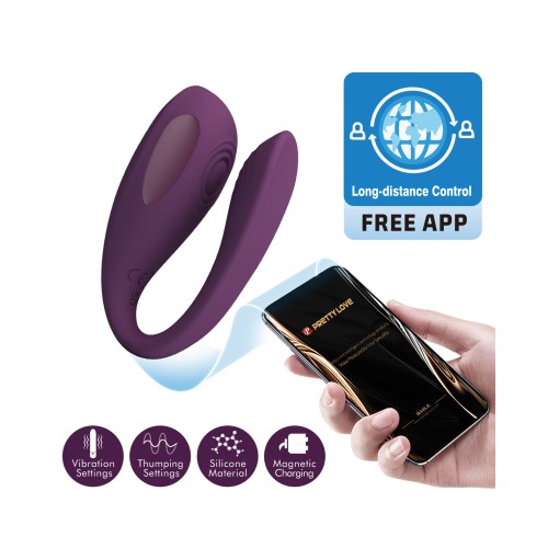 Pretty Love Aari Dual Vibrator Purple