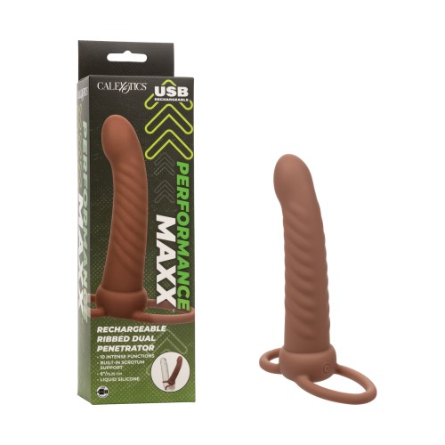 Performance Maxx Rechargeable Ribbed Dual Penetrator