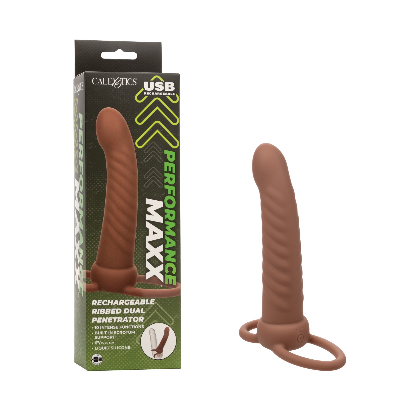 Performance Maxx Rechargeable Ribbed Dual Penetrator