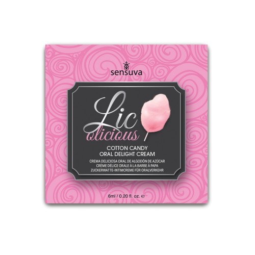 Crema Oral Delight Lic O Licious Algodón de Azúcar para Experiencias Dulces