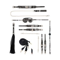 Kit de Bondage Shots Ouch! Colección NY en Negro