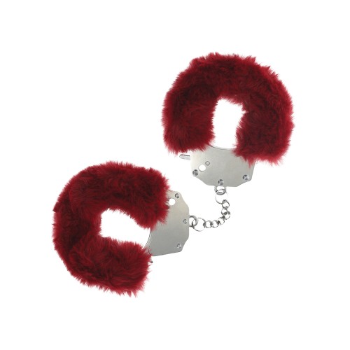 Shots Ouch Heavy-duty Fluffy Handcuffs Burgundy