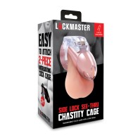 Lockmaster Side Lock Chastity Cage Clear