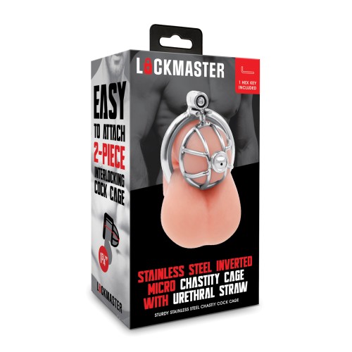 Lockmaster Stainless Steel Inverted Chastity Cage