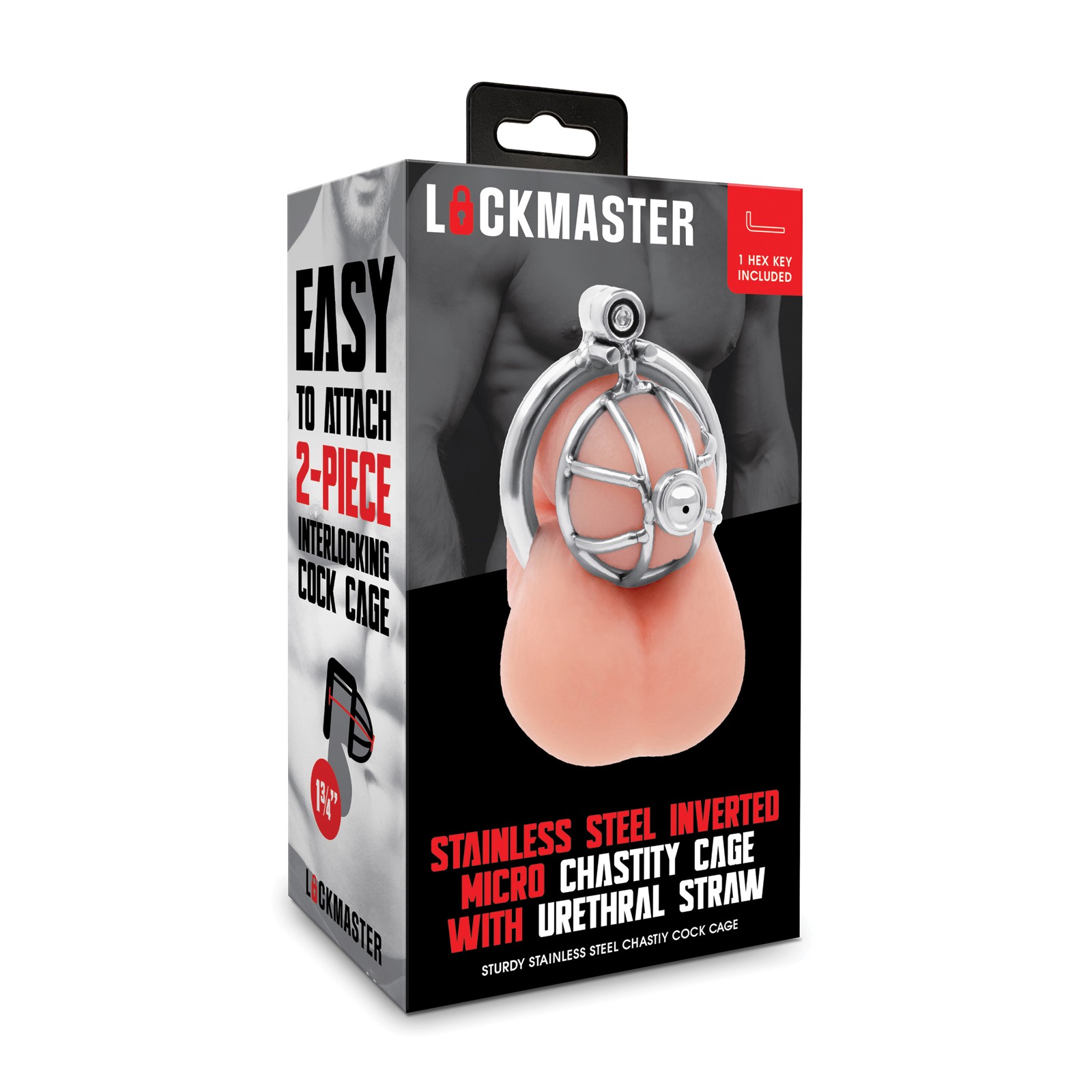 Lockmaster Stainless Steel Inverted Chastity Cage