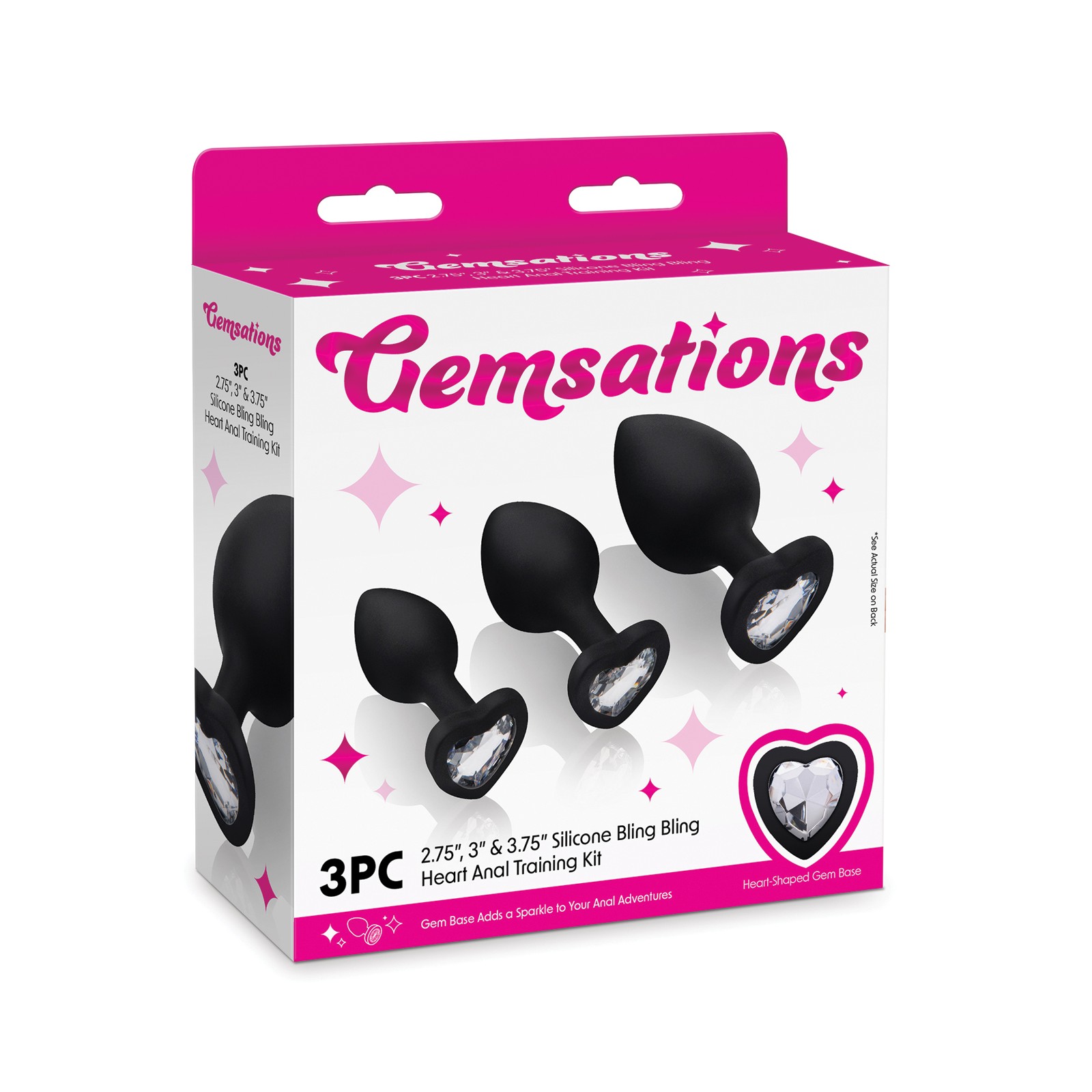 Black Heart Butt Plug Training Set