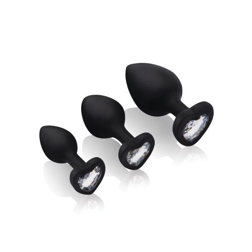 Black Heart Butt Plug Training Set