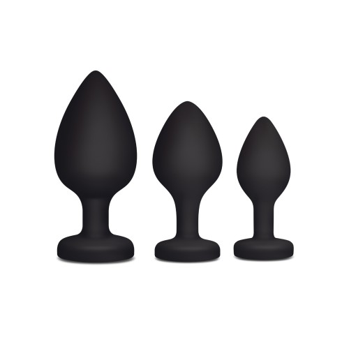 Black Heart Butt Plug Training Set