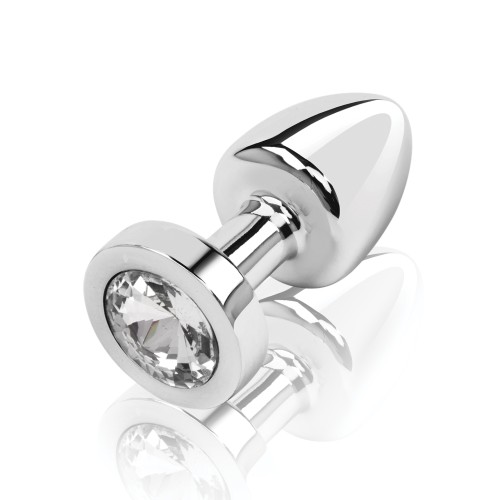 Gemsations 2 Inch Metal Butt Plug Silver