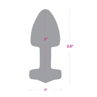 Plug Anal de Metal Gemsations de 2 Pulgadas Plateado