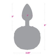 Metal Bunny Tail Butt Plug for Exciting Pleasure