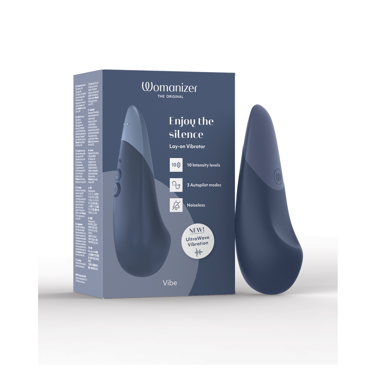 Estimulador Silencioso Womanizer Vibe - Azul Oscuro