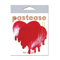 Pastease Faux Leather Melty Heart Red