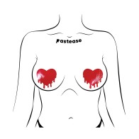 Pastease Corazón Fundido de Cuero Sintético Rojo