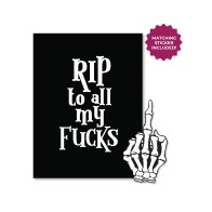 Halloween Rip Fucks Greeting Card